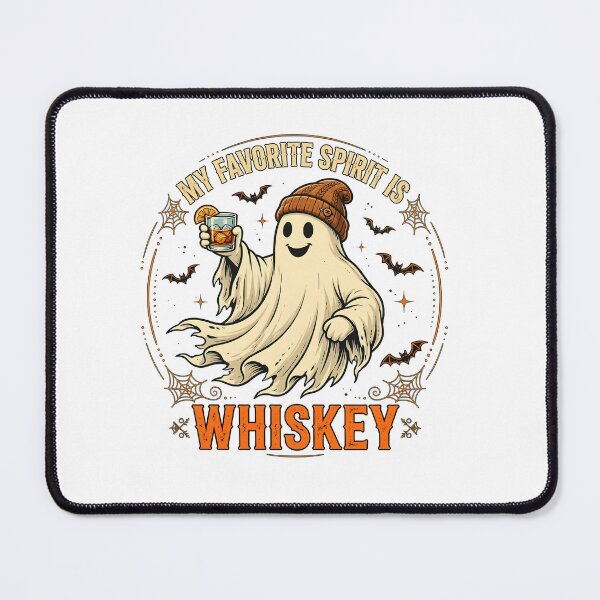 Item preview, Ghost Whiskey Halloween "My Favorite Spirit" Tee designed and sold by Maladies.