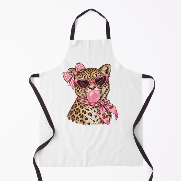 Item preview, Coquette Leopard with Pink Sunglasses and Bubblegum designed and sold by Cute-and-Co.