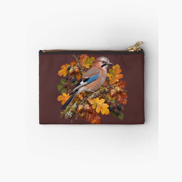 Item preview, Autumn Jay – Oak Leaves and Blackberry Woodland Portrait designed and sold by Golden Era Studio.