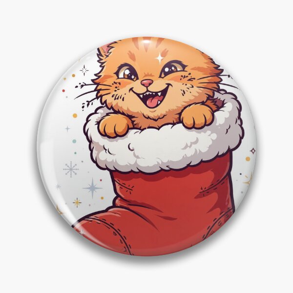 Item preview, Stocking Stuffer Surprise: Christmas Kitten in a Stocking designed and sold by Odd-jack.