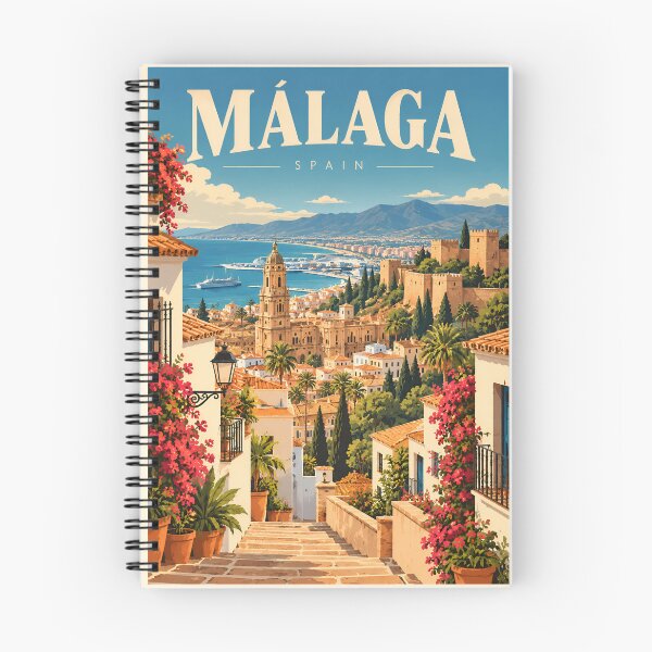 Item preview, Malaga Spain Retro Costa Del Sol designed and sold by Imaginationbeyond.