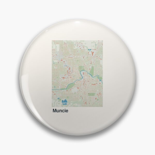 Item preview, Muncie Minimalistic Map Art designed and sold by MapsNerd.