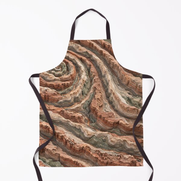 Artikelvorschau, Spiral Canyon Labyrinth – Kunstdruck mit geschichteter Wüstenfelsstruktur entworfen und verkauft von Kaleidoscope Print.
