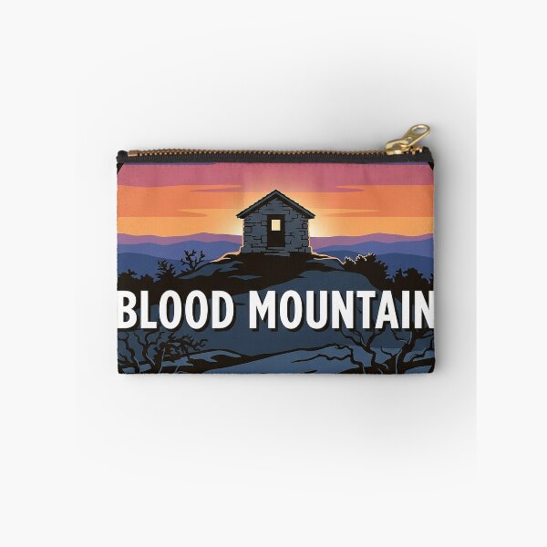 Item preview, Blood Mountain Georgia Summit Shelter Sunset Round Badge Sticker designed and sold by DetourDgn.