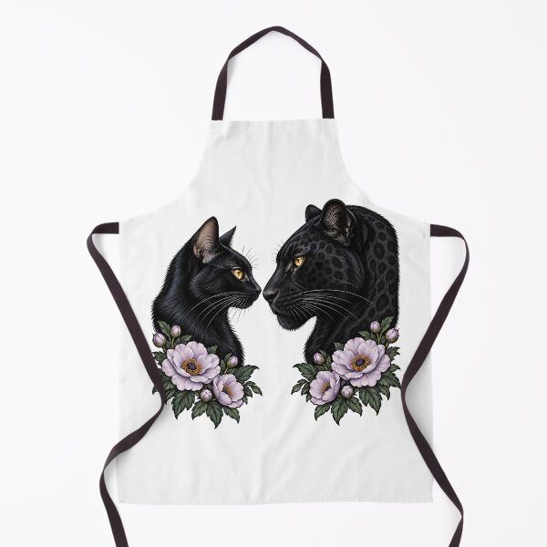Item preview, Black Cat Panther Purple Flower designed and sold by Old's Cool Cat Studio.