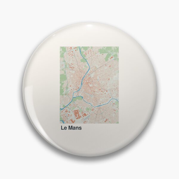 Artikelvorschau, Minimalistische Kartenkunst von Le Mans entworfen und verkauft von MapsNerd.