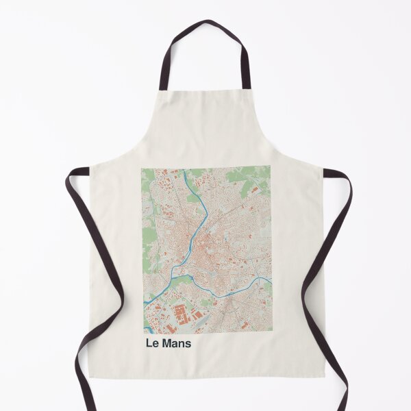 Artikelvorschau, Minimalistische Kartenkunst von Le Mans entworfen und verkauft von MapsNerd.