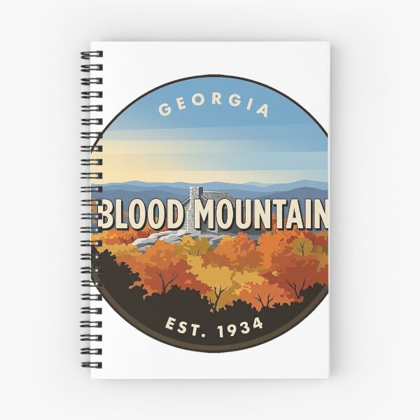 Item preview, Blood Mountain Georgia Autumn Stone Shelter Round Badge Sticker designed and sold by DetourDgn.
