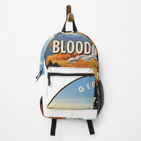 Item preview, Blood Mountain Georgia Autumn Stone Shelter Round Badge Sticker designed and sold by DetourDgn.
