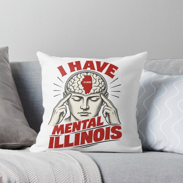 Item preview, I Have Mental Illinois Funny State Pun Vintage Engraved Meme designed and sold by LASTIQUE-dd.