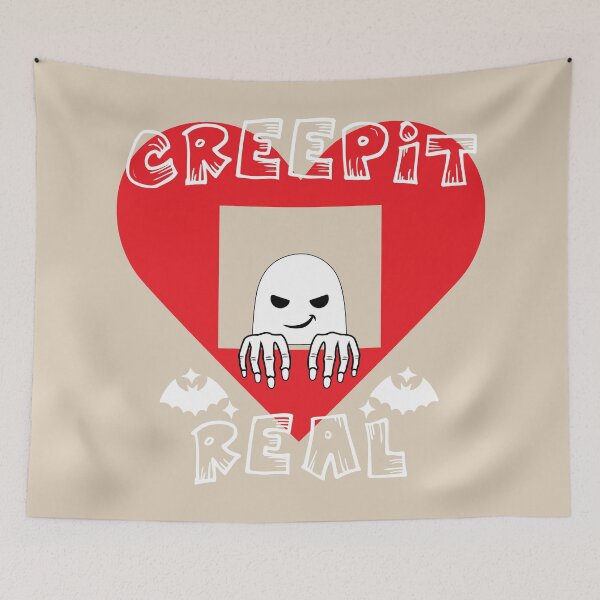 Item preview, Creep It Real Funny Spooky Halloween Ghost Design designed and sold by ANJ Creative Designs.