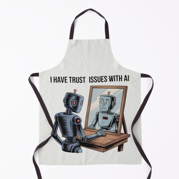 Item preview, I Have Trust Issues with AI – Funny Artificial Intelligence Humor designed and sold by Jollys-ArtShop.