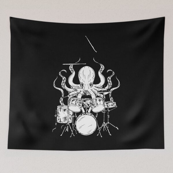 Item preview, Baterista de pulpo, batería, percusión designed and sold by Lenny Stahl.