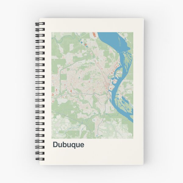 Item preview, Dubuque Minimalistic Map Art designed and sold by MapsNerd.