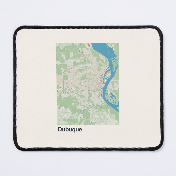 Item preview, Dubuque Minimalistic Map Art designed and sold by MapsNerd.