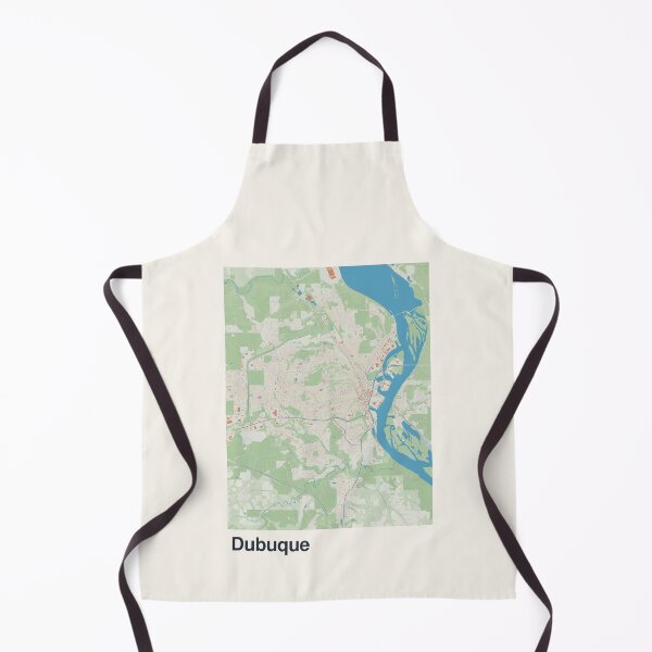 Item preview, Dubuque Minimalistic Map Art designed and sold by MapsNerd.