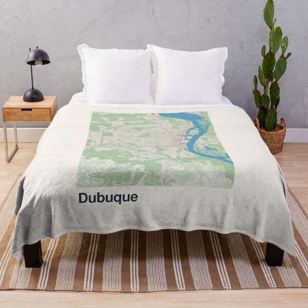 Item preview, Dubuque Minimalistic Map Art designed and sold by MapsNerd.