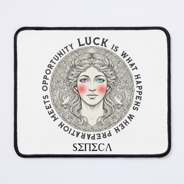 Item preview, Luck, Stoic Quote by Seneca designed and sold by EMMA0453.