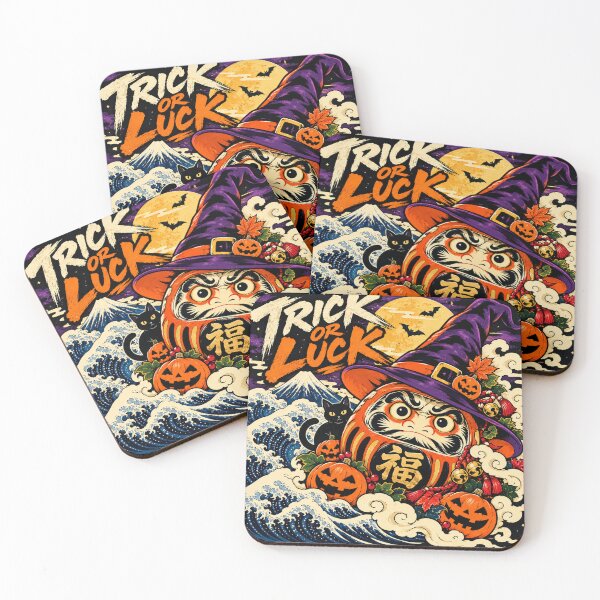 Item preview, Halloween Daruma – Trick or Luck | Japanese Halloween Art designed and sold by KASUMINK.
