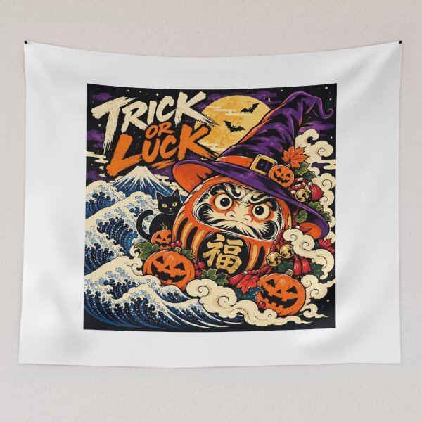 Item preview, Halloween Daruma – Trick or Luck | Japanese Halloween Art designed and sold by KASUMINK.
