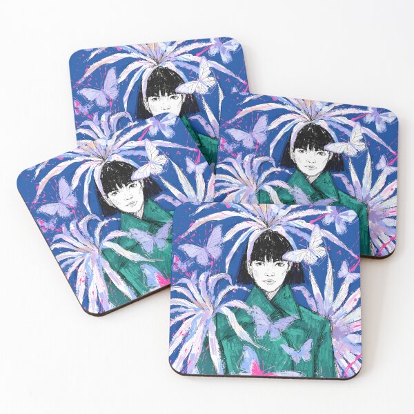 Item preview, Girl and wierd flowers designed and sold by Creative Line Prints.