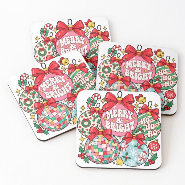 Item preview, Merry & Bright Christmas Ornaments Retro Holiday T-Shirt designed and sold by DesignArtist.ia.