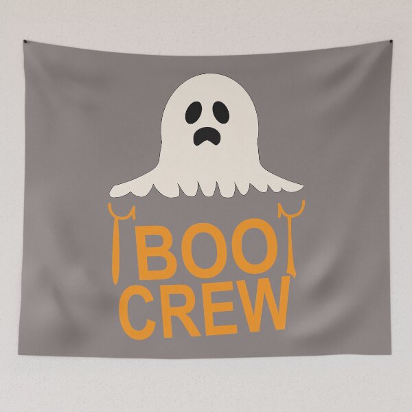Item preview, Boo Crew Cute Ghost Halloween Typography Design designed and sold by Mdjahirulsk.