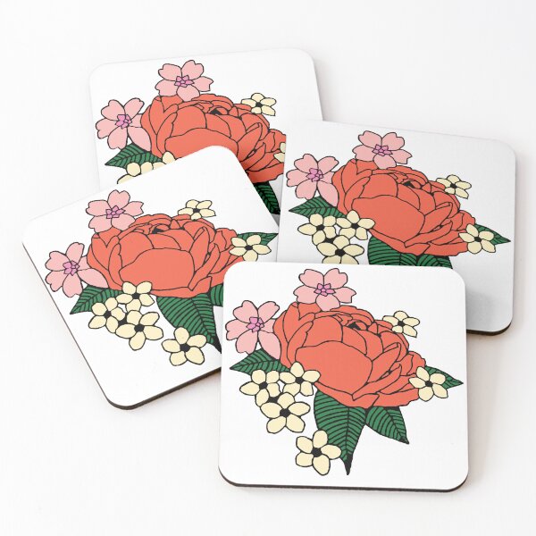 Item preview, Cluster of colorful flowers and leaves designed and sold by darksteel101.