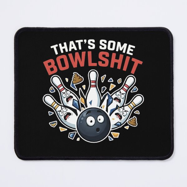 Item preview, That's Some Bowlshit – Funny Bowling Pun Cartoon, Bowling Humor designed and sold by ZyziowskyArt.