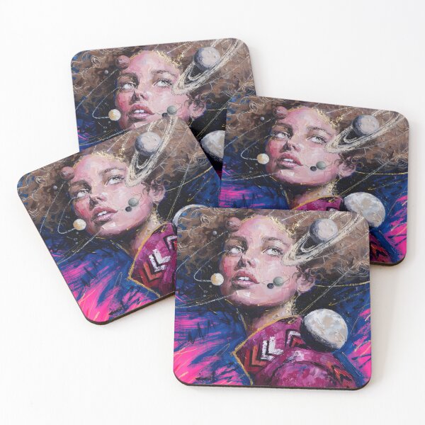 Item preview, Girl and planets designed and sold by Creative Line Prints.