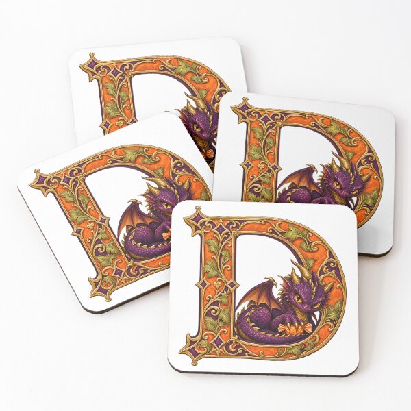 Item preview, THE HAUNTED LETTERS COLLECTION - D — DRAGON’S HOARD designed and sold by WheelieGdArt.