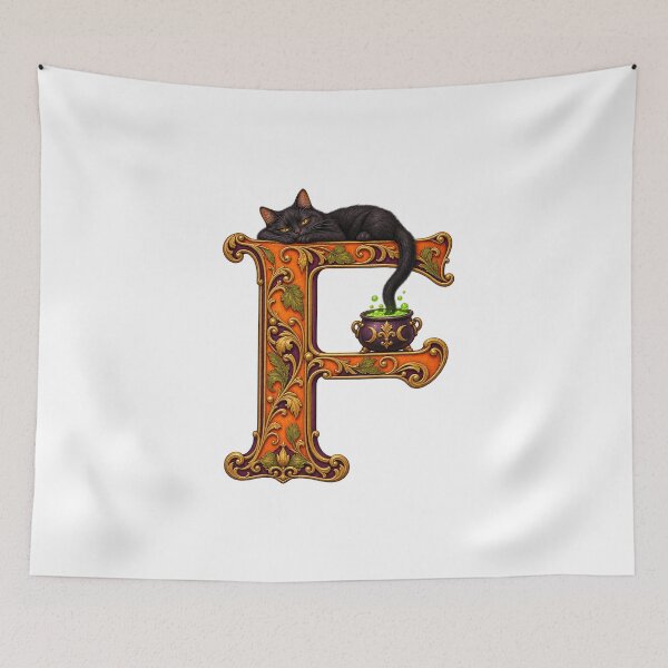 Item preview, THE HAUNTED LETTERS COLLECTION - F — FAMILIAR TROUBLE designed and sold by WheelieGdArt.