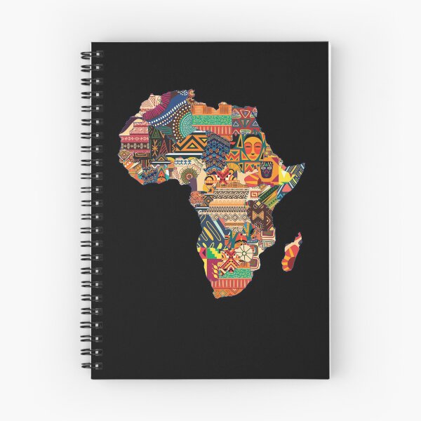 Item preview, Africa Map Travel Backpacker Tourist Souvenir Patterns designed and sold by Lenny Stahl.