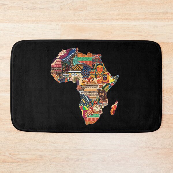 Aperçu de l'œuvre Cartes de l'Afrique pour les voyageurs à petit budget et les touristes, motifs souvenirs créée et vendue par Lenny Stahl.