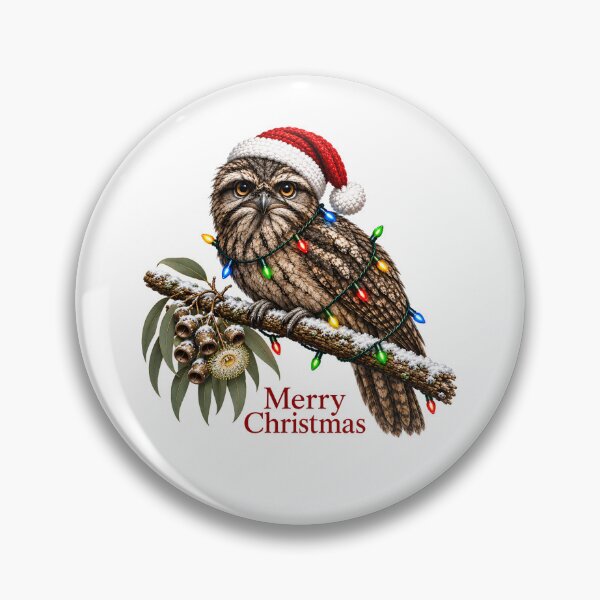 Item preview, Tawny Frogmouth Christmas – Australian Bird Merry Christmas designed and sold by SVALANART.