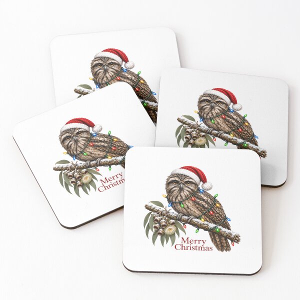 Item preview, Tawny Frogmouth Christmas – Australian Bird Merry Christmas designed and sold by SVALANART.
