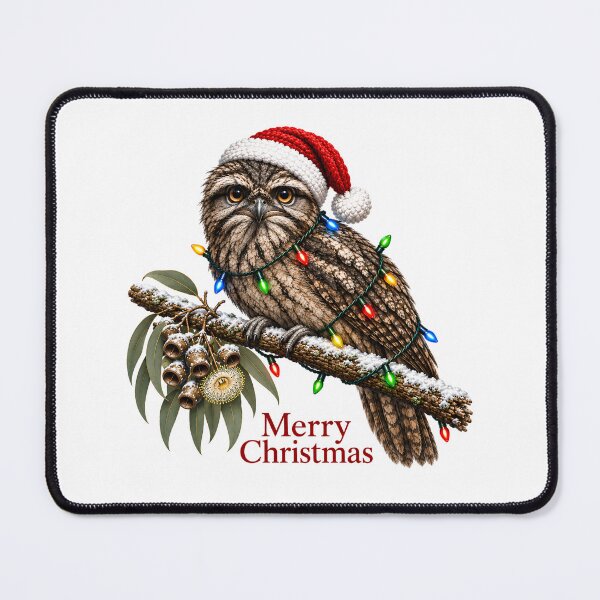 Item preview, Tawny Frogmouth Christmas – Australian Bird Merry Christmas designed and sold by SVALANART.