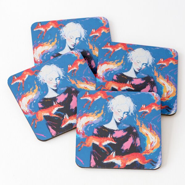 Item preview, Girl and foxes designed and sold by Creative Line Prints.