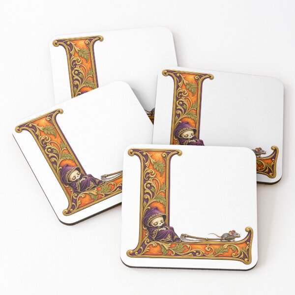 Item preview, THE HAUNTED LETTERS COLLECTION - L — LAZY LITTLE REAPER designed and sold by WheelieGdArt.