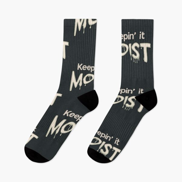 Item preview, Weird Keeping it Moist Cringe Humor Black designed and sold by TackyTime.