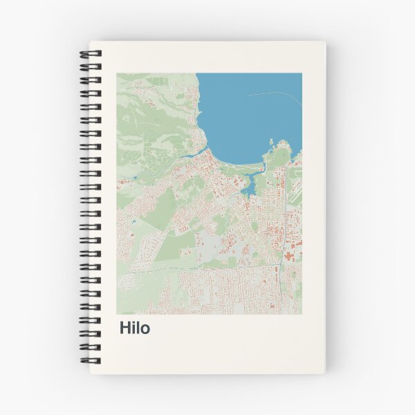 Item preview, Arte minimalista de mapas de Hilo designed and sold by MapsNerd.