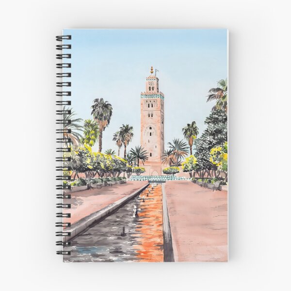 Item preview, Marrakesh Morocco Watercolor – Koutoubia Mosque Cityscape designed and sold by POSTERIOCREW.