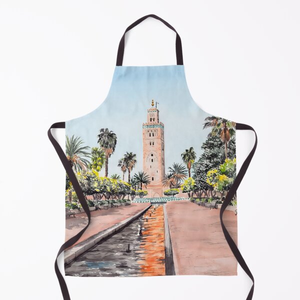 Item preview, Marrakesh Morocco Watercolor – Koutoubia Mosque Cityscape designed and sold by POSTERIOCREW.