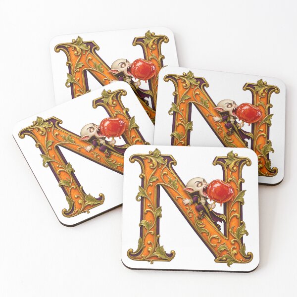 Item preview, THE HAUNTED LETTERS COLLECTION - N — NOSFERATU’S NIBBLES designed and sold by WheelieGdArt.