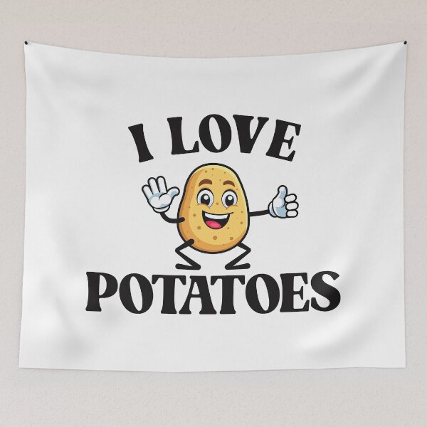 Item preview, I Love Potatoes - Funny Food Design 2 designed and sold by Vector-Artist.