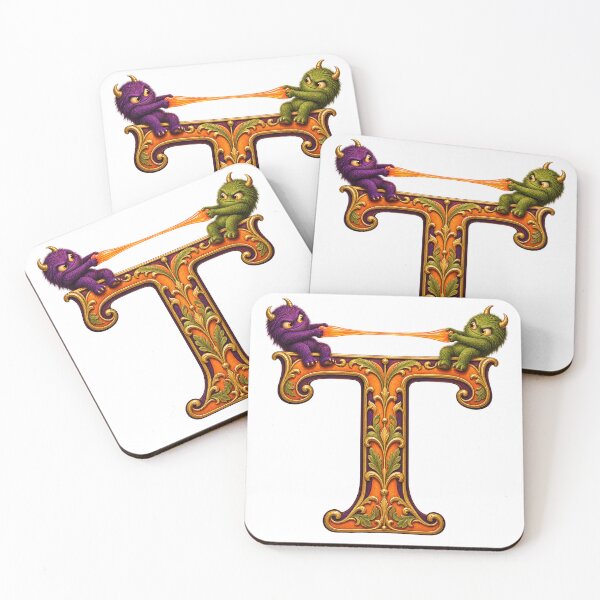 Item preview, THE HAUNTED LETTERS COLLECTION - T — TRICK-OR-TREAT TANGLE designed and sold by WheelieGdArt.