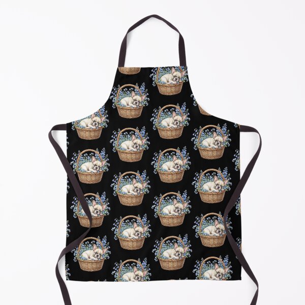 Item preview, Cute Sleeping Frenchie in Basket with Blue Flowers Watercolor designed and sold by PrintivoraHub.