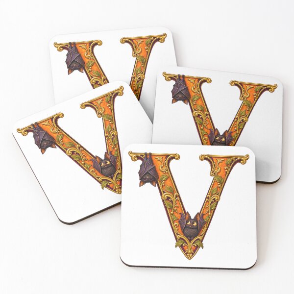 Item preview, THE HAUNTED LETTERS COLLECTION - V — VAMPIRE’S VERY BAD LANDING designed and sold by WheelieGdArt.