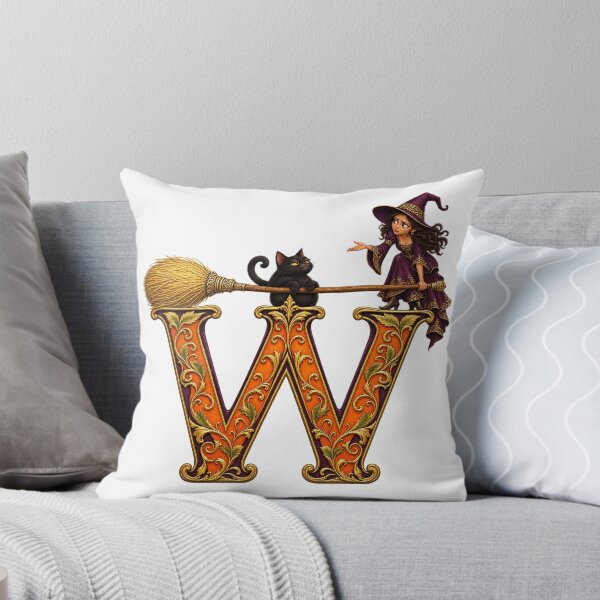 Item preview, THE HAUNTED LETTERS COLLECTION - W — WITCH’S WONKY PARKING designed and sold by WheelieGdArt.
