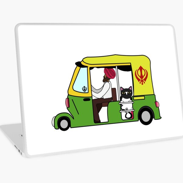 Auto-Rickshaw Ninjacat Laptop Skin